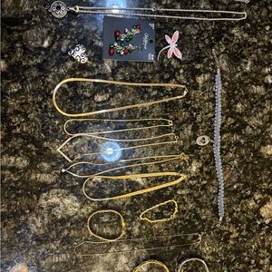 Costume Gold and Silver Jewelry Set